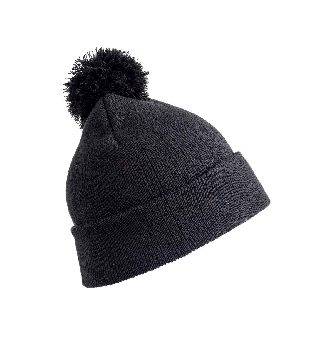 Result Winter Essentials Mens Pom Pom Beanie (Black) - UTRW7248-1