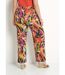 Pantalon large taille semi-élastiquée imprimé-2