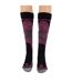 Chaussettes De Ski Motif/style Snowboard Adulte Noir Rose Salomon-3