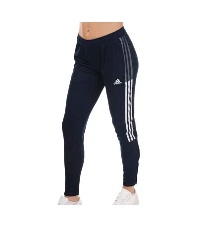 Womens/ladies tiro 21 football training jogging bottoms navy Adidas