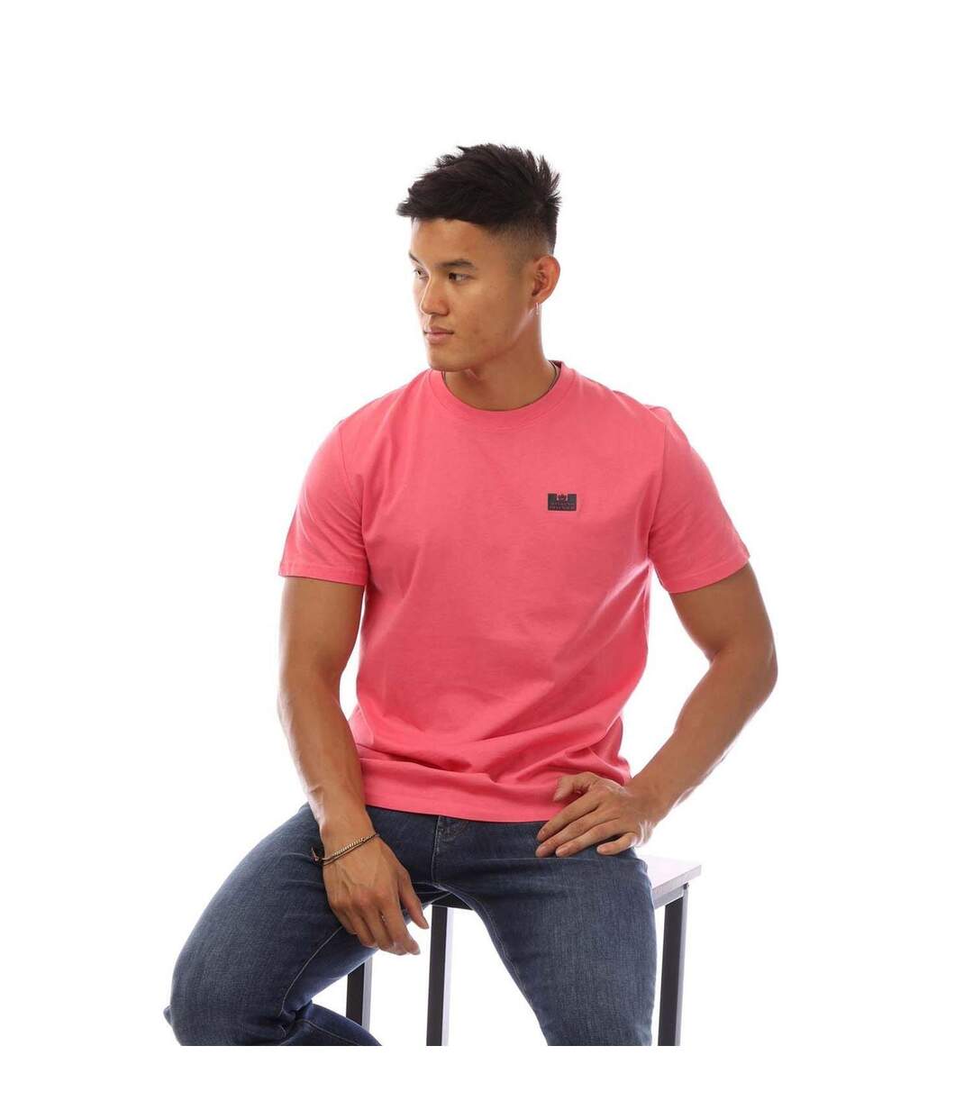 T-shirt Motif/style Uni Bridgetown Homme Rose Clair Weekend Offender-4