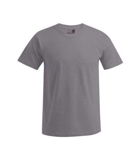 T-shirt Premium Homme Nouveau Gris Clair Uni Promodoro