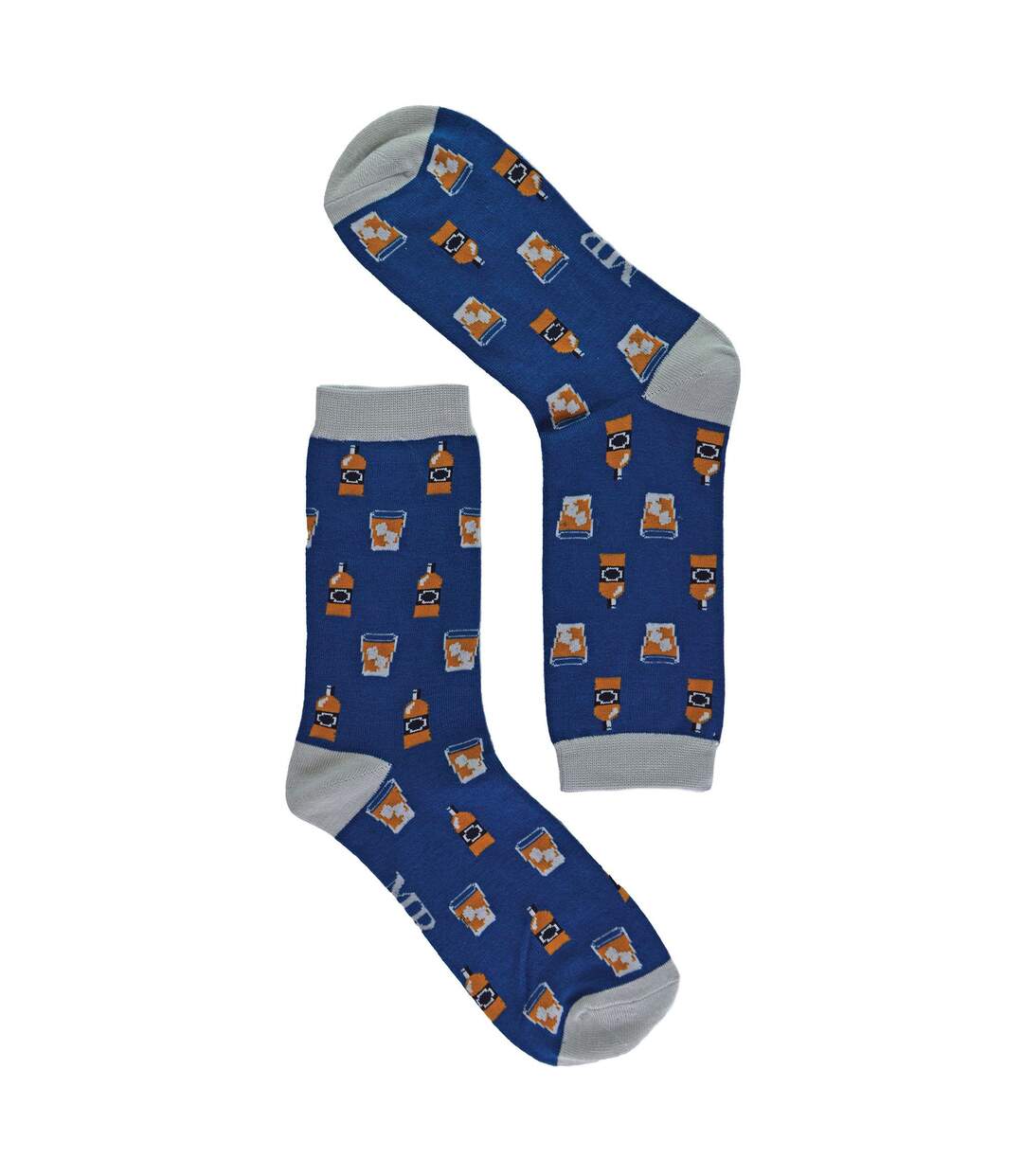1 Pack Mens Novelty Navy Whiskey Bamboo Socks-3