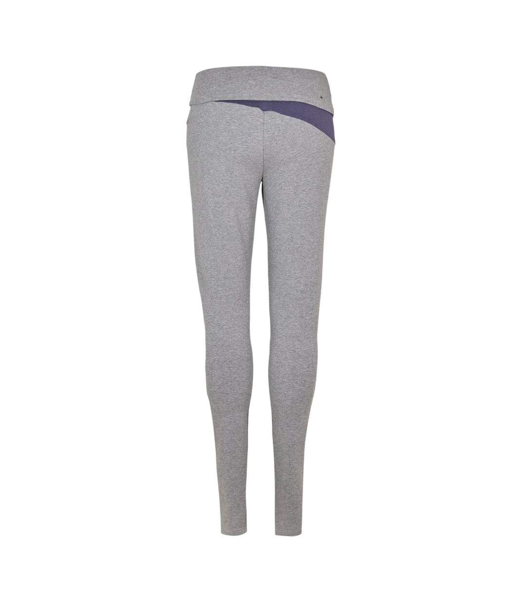 Womens/ladies Relaxed Fit Yoga Pants Grey Puma-2