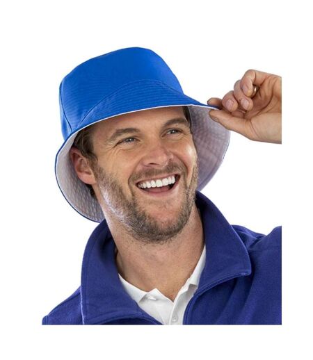 Mens core reversible bucket hat royal blue/white Result Genuine Recycled