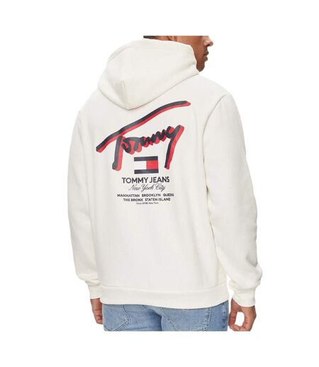 Sweat à Capuche Blanc Homme Tommy Hilfiger Reg Street - XL