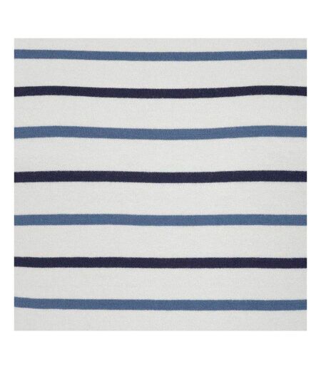 Womens/ladies Breton Colour Stripe Long-sleeved T-shirt Blue Lazy Jacks