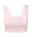 Womens/ladies Pro Layered Sports Bra Light Pink USA Pro-1