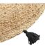 Tapis Rond Déco en Jute Shira 120cm Noir-2