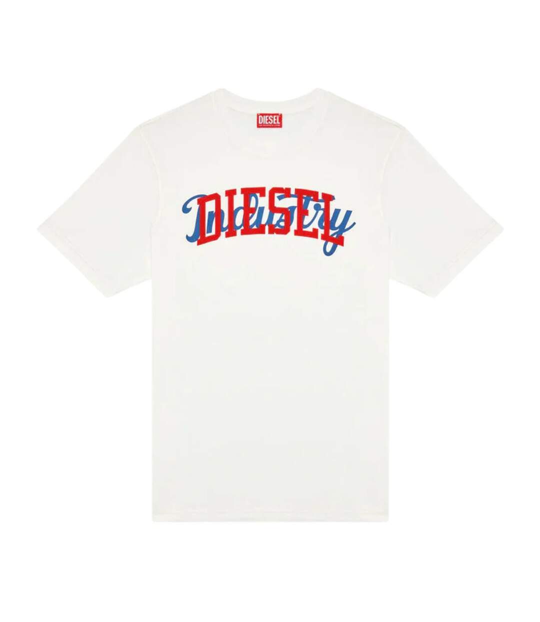 T-shirt Motif/style Logo Industry Adulte Blanc Diesel-1
