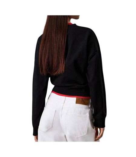 Sweat noir femme calvin klein jeans lv047b234g