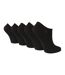5 Pack Ladies Plain Contrast Liner Socks-1