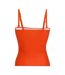 Womens/ladies Aceana Iii Plain Tankini Top Tangerine Tango Regatta-3
