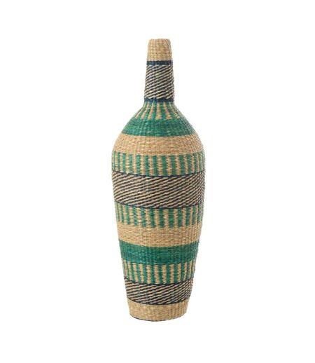 Vase Déco en Jonc Ninon 90cm Bleu