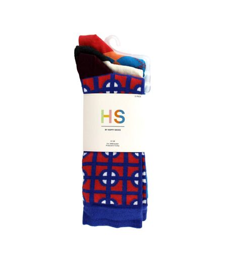 Classic Structure Dress Mens Socks - Pack of 3 Pairs | Fun Socks