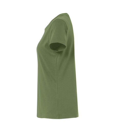 Clique Womens/Ladies Plain T-Shirt (Army Green)