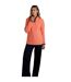 Womens/ladies beye grid eco friendly quarter zip fleece top pumpkin Weird Fish