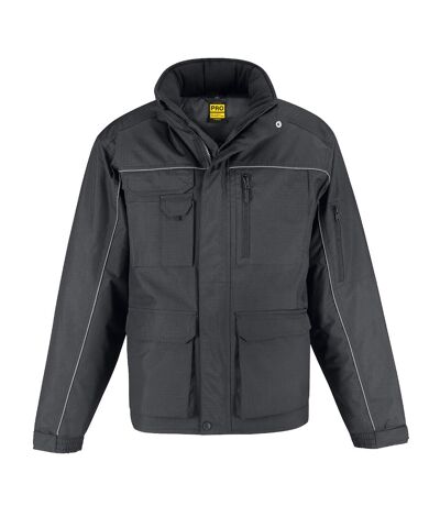 B&C Mens Shelter Pro Waterproof Jacket (Dark Gray)