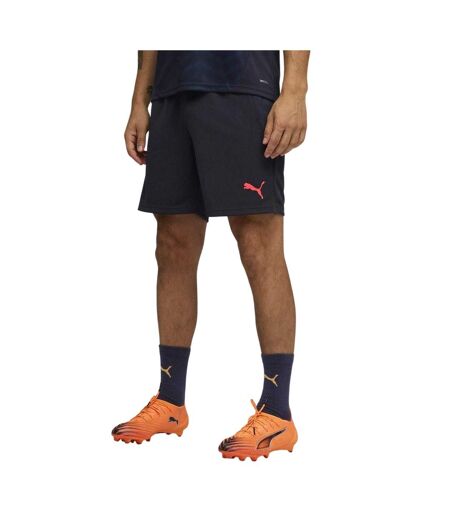 Mens Cup Shorts Navy Orange Puma