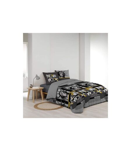 Parure de Lit 3 Pièces Big City 260x240cm Gris