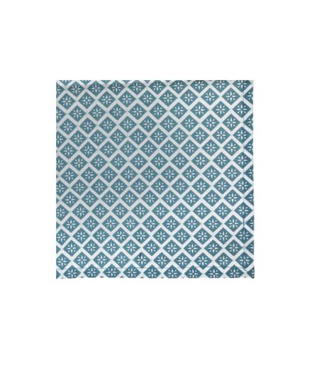 Lot de 4 Serviettes de Table Tikal 40x40cm Bleu