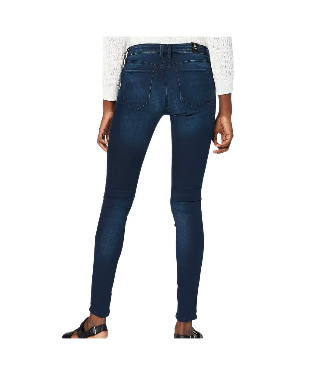 Jean Bleu Foncé Femme Kaporal Middle-2