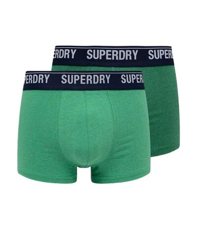 Lot x2 Boxers Vert Homme Superdry M3110346A - S