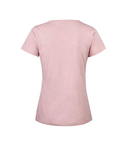 James Harvest Womens/Ladies Whailford V Neck T-Shirt (Dusty Pink) - UTUB320