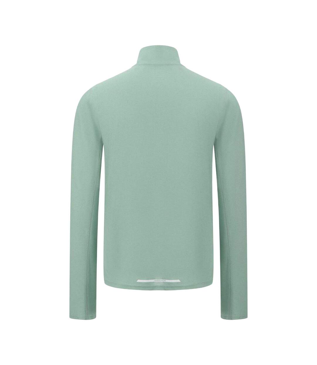 Mens Quarter Zip Long-sleeved Tracksuit Top Green Karrimor-2