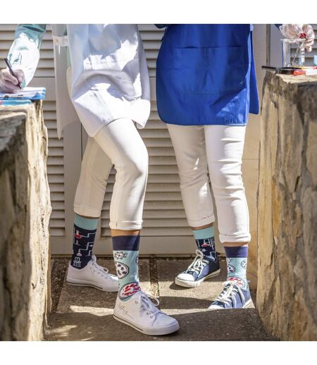 1 Pack Unisex Mismatched Novelty Odd Socks - Laboratory