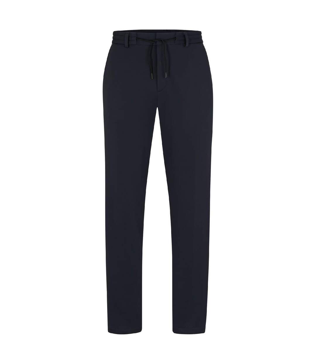 Mens Geniusj Straight Leg Trousers Dark Blue Boss-1