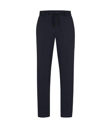 Mens Geniusj Straight Leg Trousers Dark Blue Boss