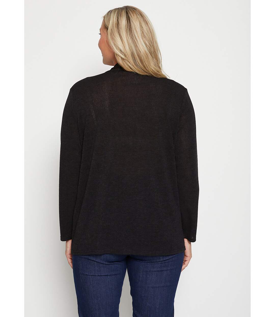 T-shirt maille chaude long effet 2 en 1-2