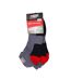 Socquettes Adulte Gris Noir Rouge AW Tools-2