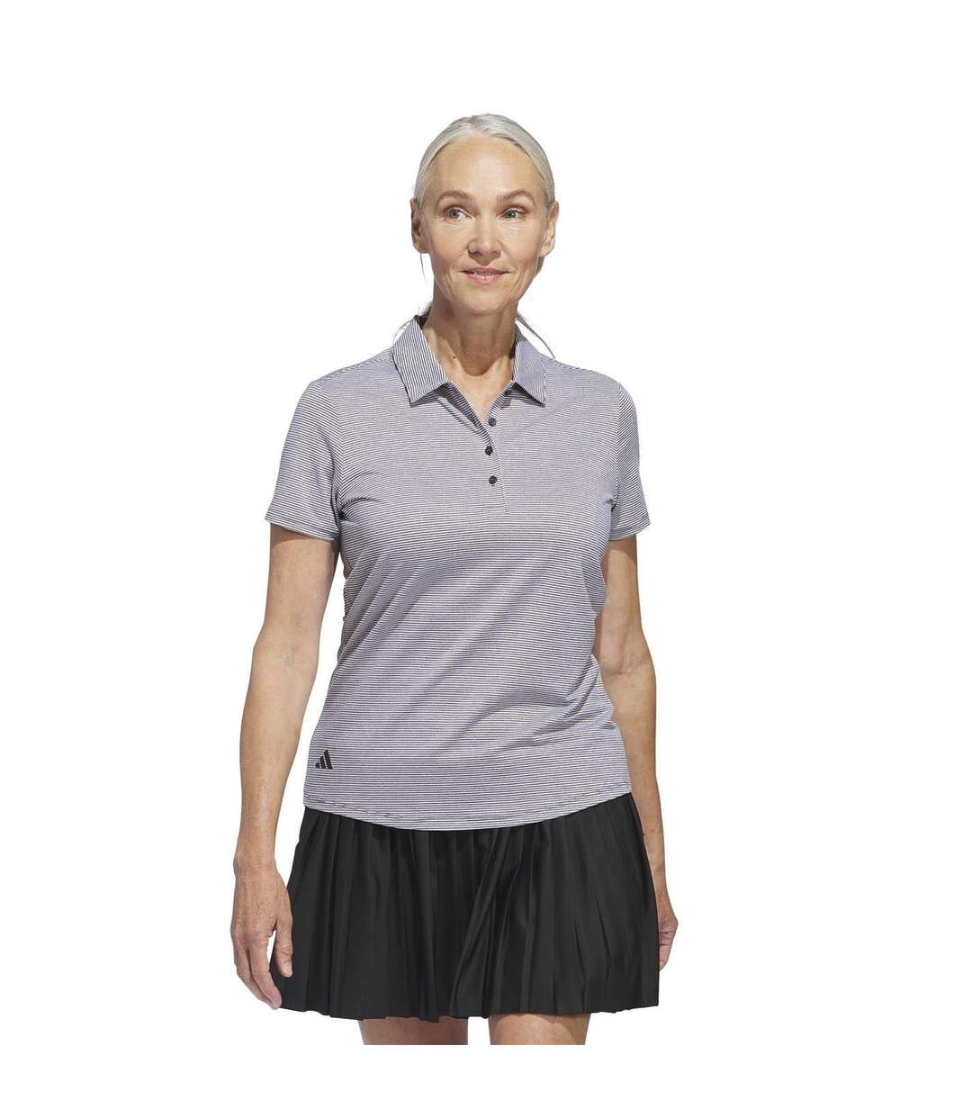 Polo Ottoman Femme Noir Gris Adidas-1