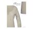 MAYFLOWER DOUGLAS2 - Tee-shirt beige manches 3/4 en maille flammée et col V à lacets-4