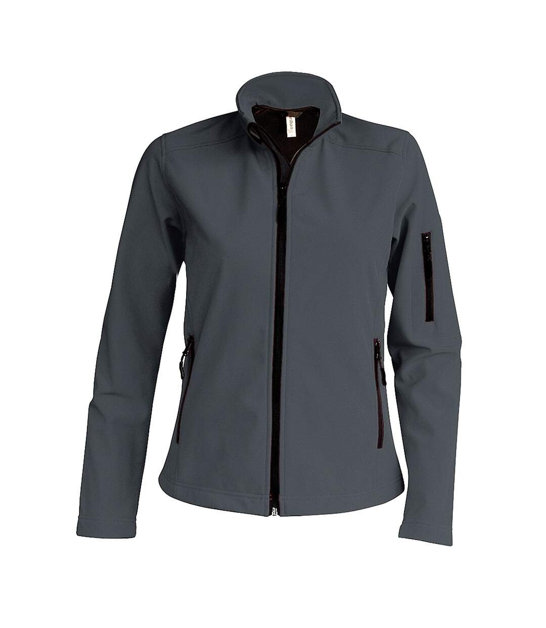 Womens/ladies Soft Shell Jacket Titanium Kariban-1