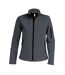 Womens/ladies Soft Shell Jacket Titanium Kariban-1