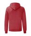Sweat à capuche classic homme rouge chiné Fruit of the Loom Fruit of the Loom