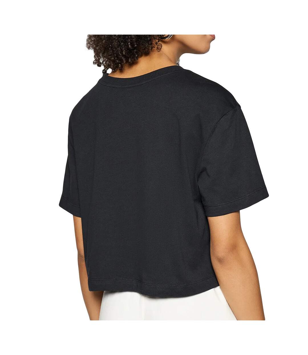 T-shirt Noir Femme Nike Crop Top Icon Futura-2