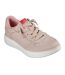 Womens/ladies Skipper Hi Canvas Trainers Pink Skechers-2