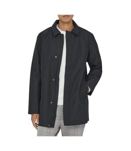 Manteau noir homme only & sons onshall coat