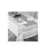 Nappe en Coton Tissée Eldora 140x240cm Argent-3