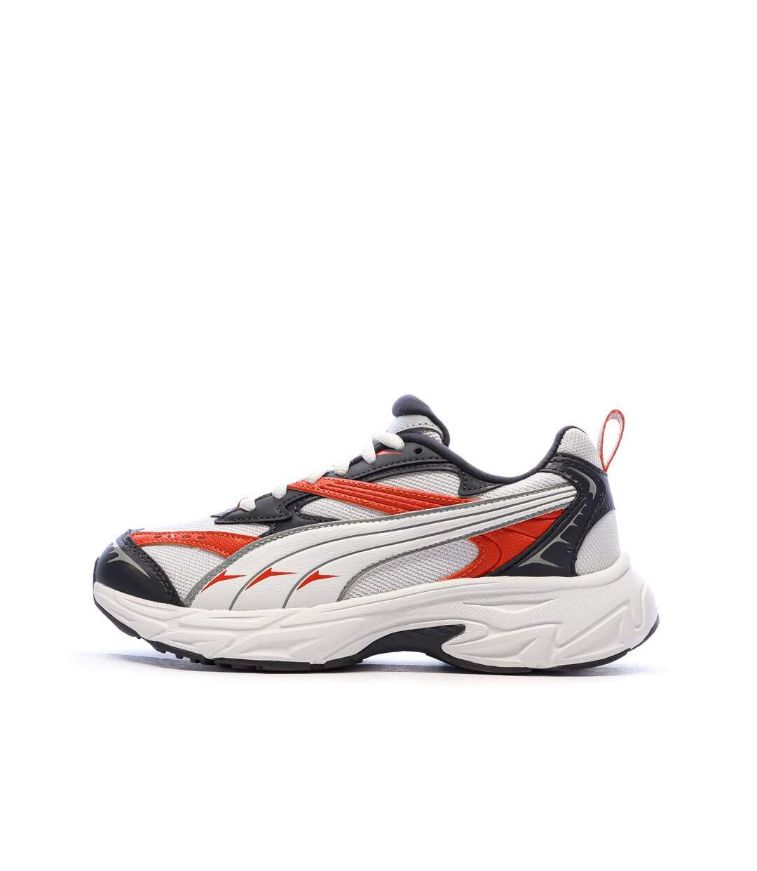 Baskets blanches/noires/rouges homme puma morphic-1