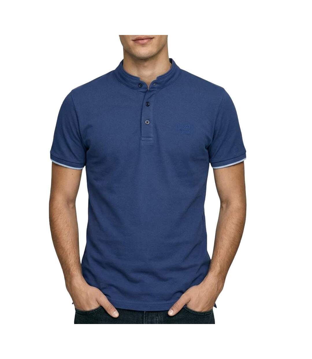 Polo bleu homme lee cooper glc2047-1