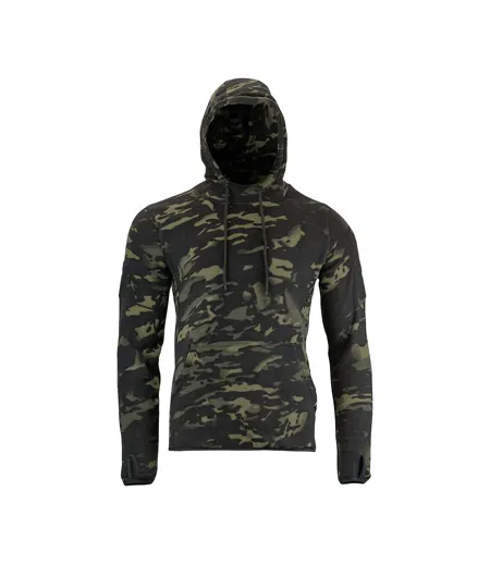 Sweat À Capuche Motif/style Camouflage Tactical Homme Noir Viper