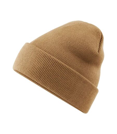 Bonnet Tricoté Unisexe Marron Clair Beechfield