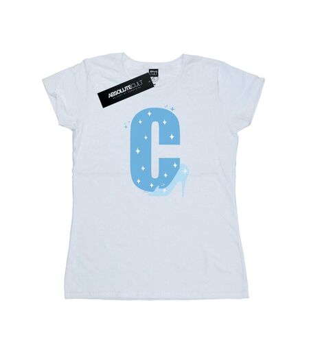 Disney Femme/Les femmes Alphabet C Is For Cinderella - T-shirt en coton (Blanc) - UTBI36955