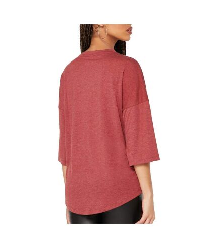 T-Shirt rouge femme Jacqueline de Yong Gabriella 3/4 Top - S