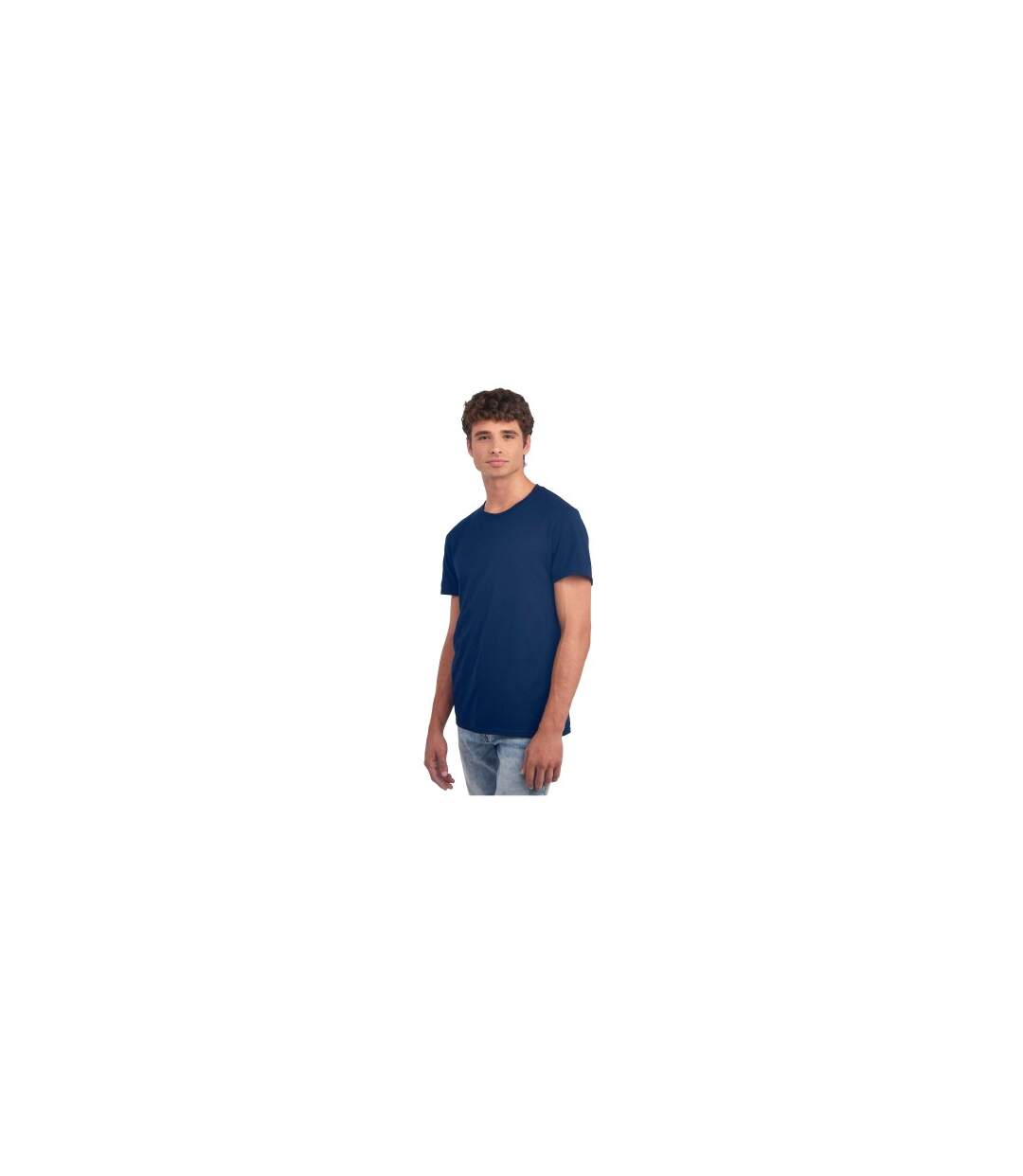 T-shirt Essential Homme Bleu Marine Foncé Jerzees-1
